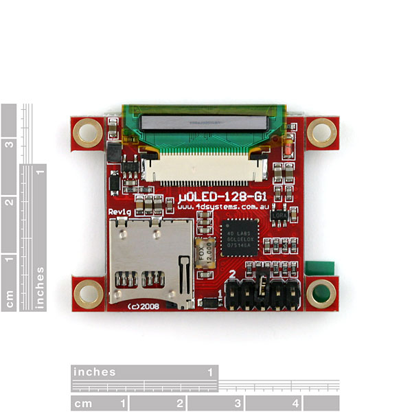 Serial Miniature OLED Module - 1.5" (uOLED-128-G1GFX)