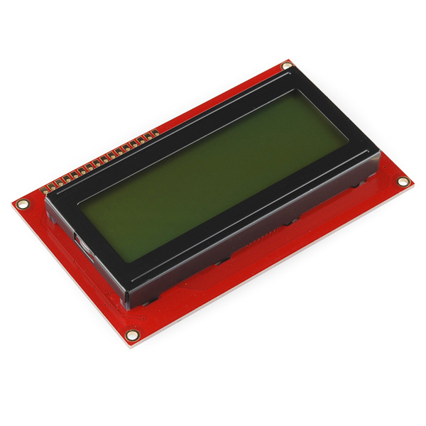 Basic 20x4 Character LCD - Black on Green 5V