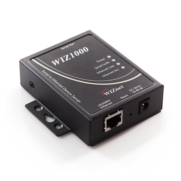 WIZnet Serial-to-Ethernet Gateway w/ External Case - WIZ1000