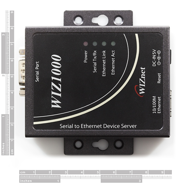 WIZnet Serial-to-Ethernet Gateway w/ External Case - WIZ1000
