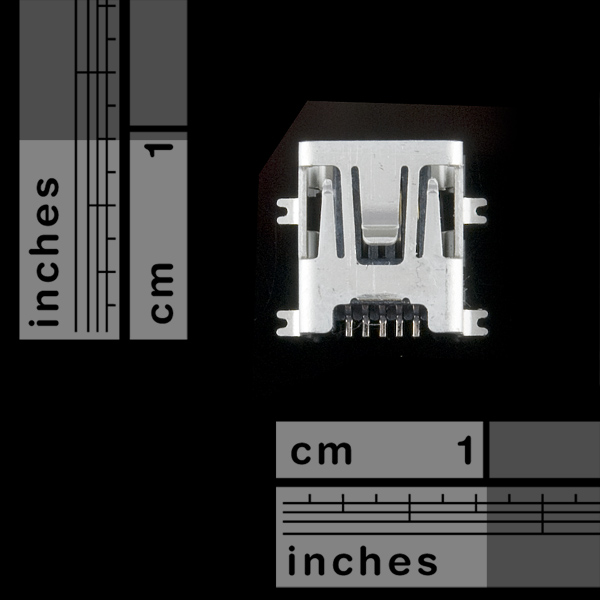 USB miniB SMD Connector - Ding and Dent