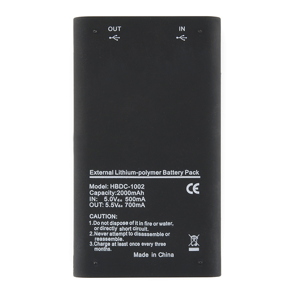 USB Battery Pack - 1800 mAh