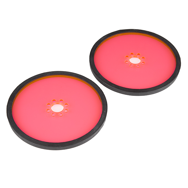 Precision Disc Wheel - 4" (Clear Pink, 2 Pack)