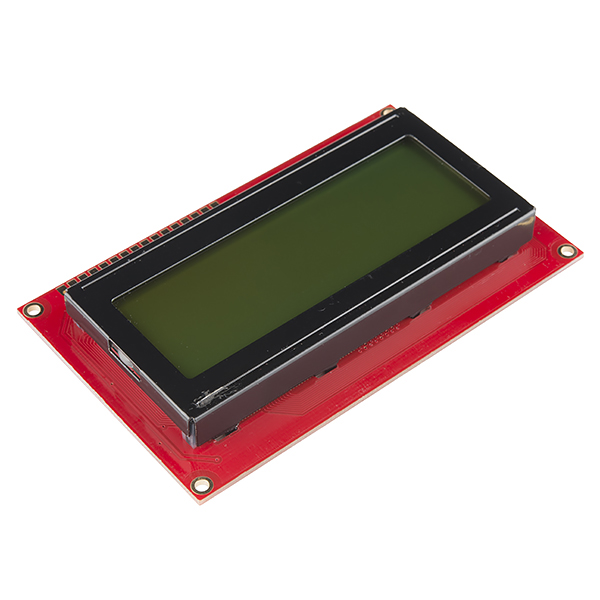 Basic 20x4 Character LCD - Black on Green 5V (Ding and Dent)