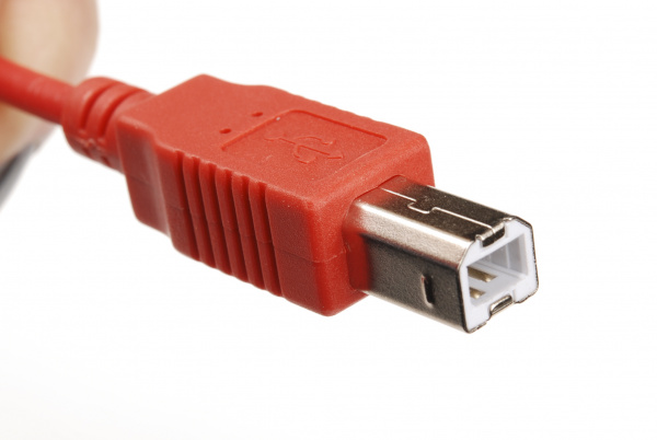 Male USB-B connector