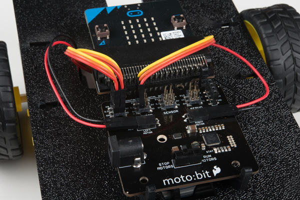 Attached to moto:bit