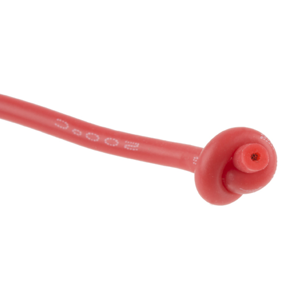 Hook-Up Wire - Silicone 24AWG (Red, 1m)