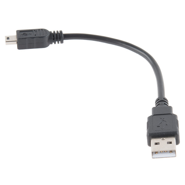 Shipley pk Vleugels USB Mini-B Cable - 6" - CAB-13243 - SparkFun Electronics