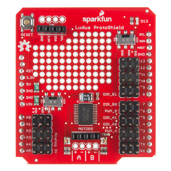 SparkFun Ludus Protoshield Top