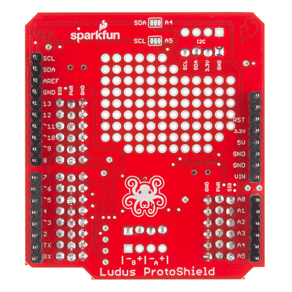 SparkFun Ludus Protoshield Bottom