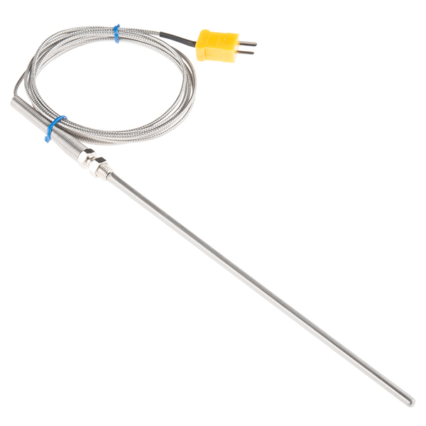 2m USA K Type 5*200mm probe thermocouple with 74" Cable A-Tek T11490 