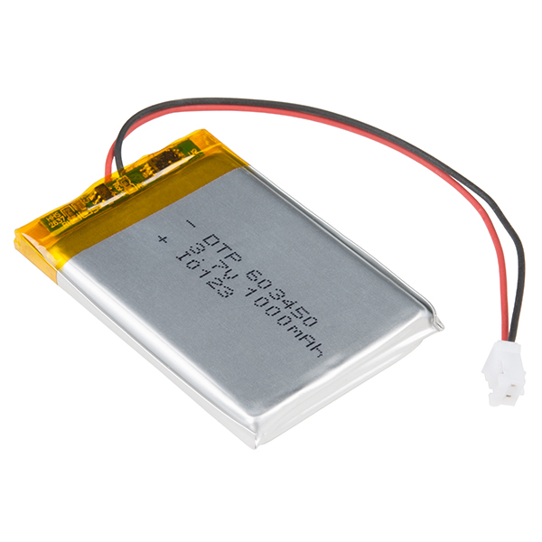 herhaling Nadenkend aangenaam Lithium Ion Battery - 1Ah - PRT-13813 - SparkFun Electronics