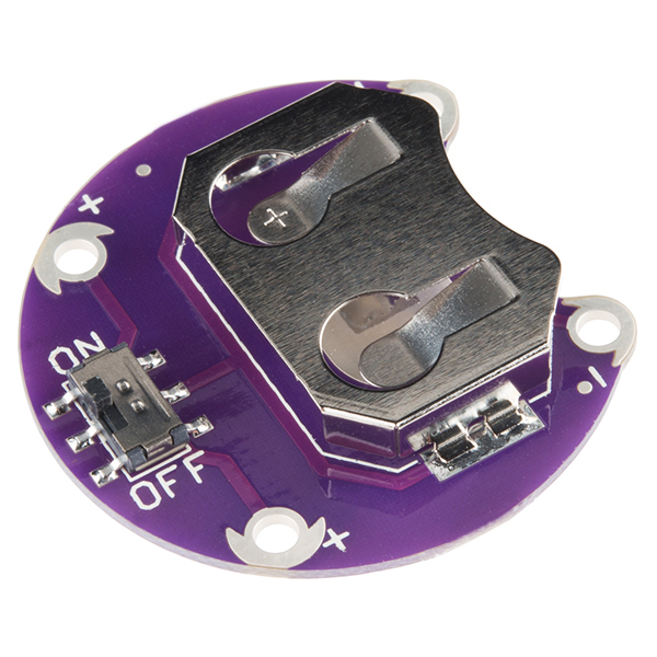 LilyPad Coin Cell Battery - Switched - 20mm - DEV-13883 - SparkFun