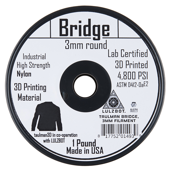 Bridge Filament 3mm - 0.45kg (Clear)