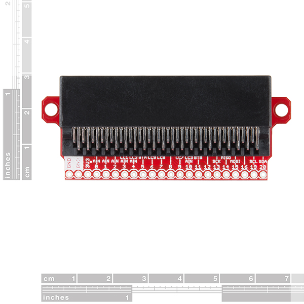 SparkFun micro:bit Breakout Dimensions