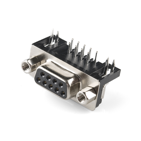 10 x surface mount 9 pin PCB D socket DELS-J9SAF-10L6 