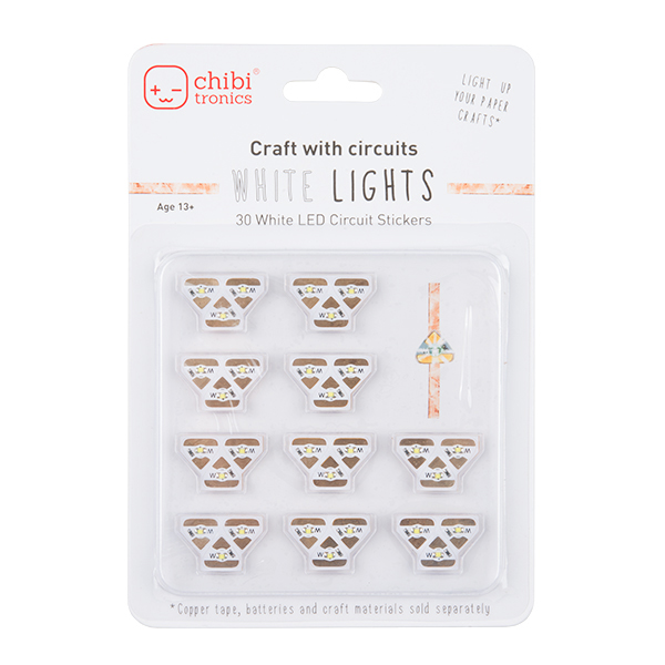 Circuit Stickers White LEDs