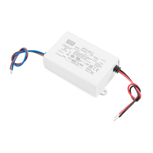 Mean Well LED Switching Power Supply - 5VDC, 5A