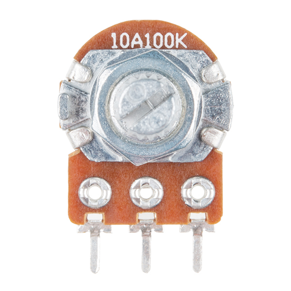 Rotary Potentiometer - 100k Ohm, Logarithmic (Panel Mount) 