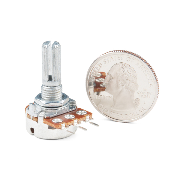 Rotary Potentiometer - 100k Ohm, Logarithmic (Panel Mount) 