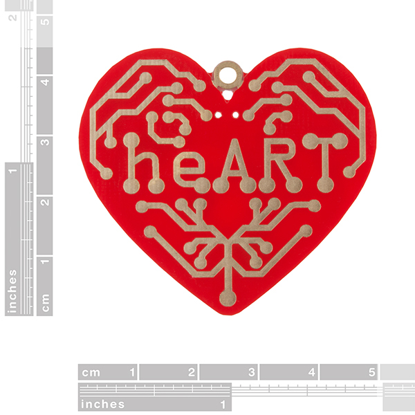 heART soldering kit dimensions