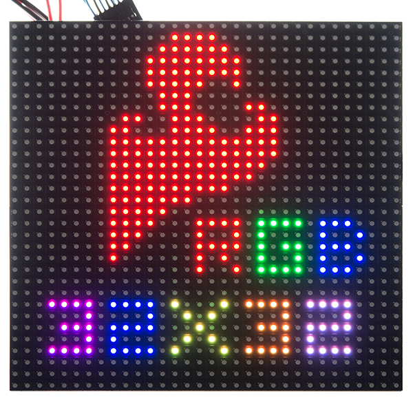 Rastermaß 4mm RGB-LED-Panel 32x32 Matrix 