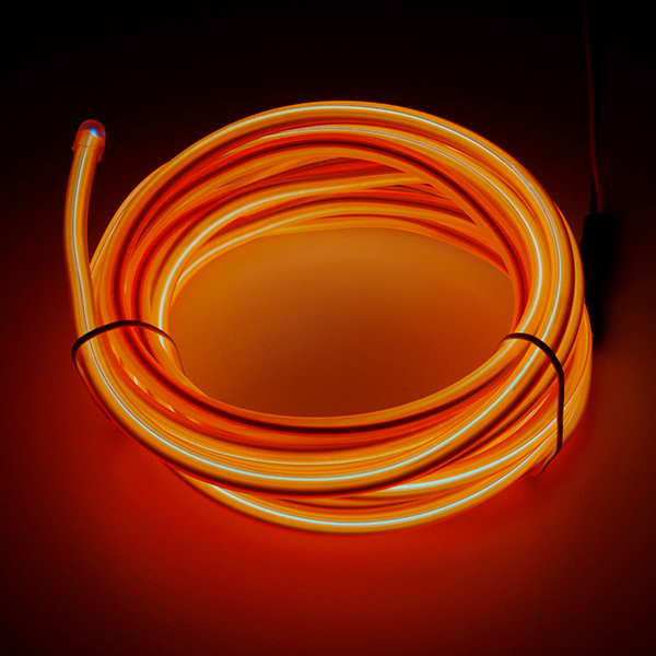 Bendable EL Wire - Orange 3m