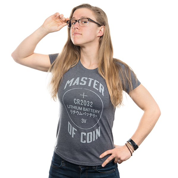 Master of Coin Women's Shirt - Large (Gray)