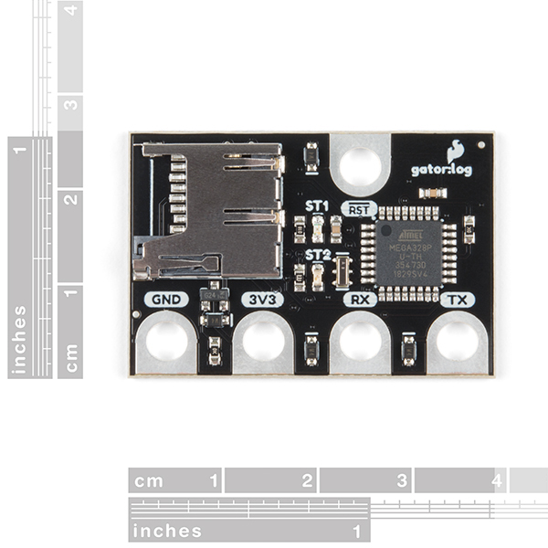 gator:log - micro:bit Accessory Board size