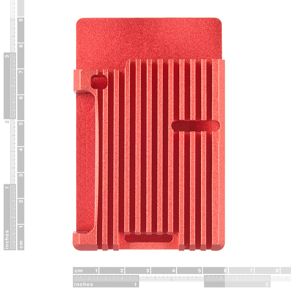 Aluminum Heatsink Case for Raspberry Pi 4 - Rhodolite Red