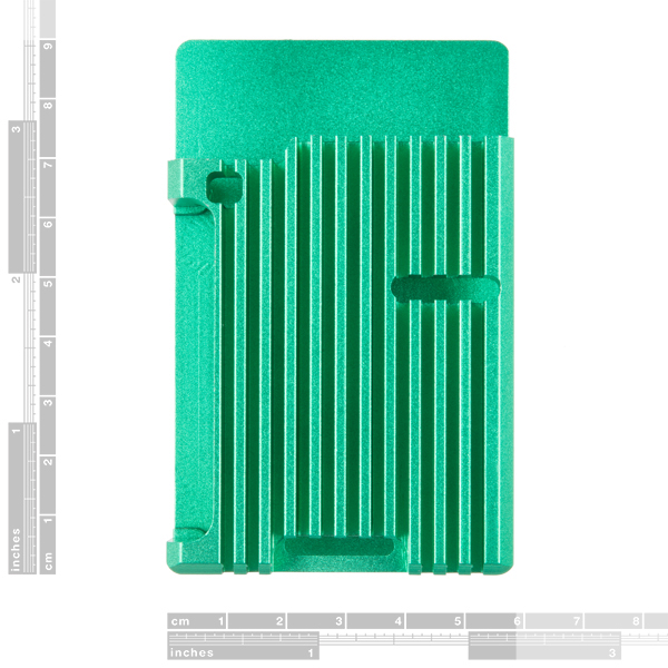 Aluminum Heatsink Case for Raspberry Pi 4 - Emerald Green