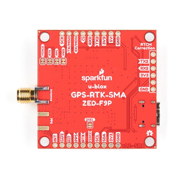SparkFun GPS-RTK-SMA Breakout - ZED-F9P (Qwiic)