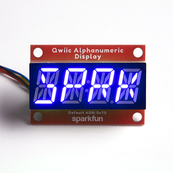 SparkFun Qwiic Alphanumeric Display - Blue - COM-16917 - Electronics