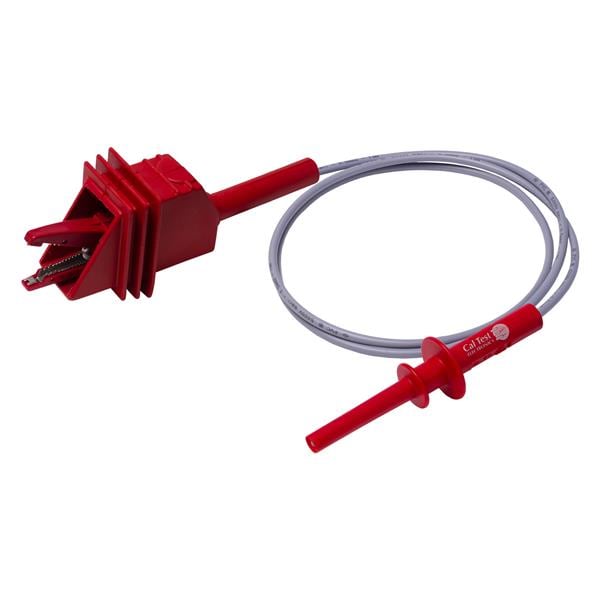 Large Alligator Clip to 4mm Long-Reach Banana Plug Test Lead - 100cm (Red)