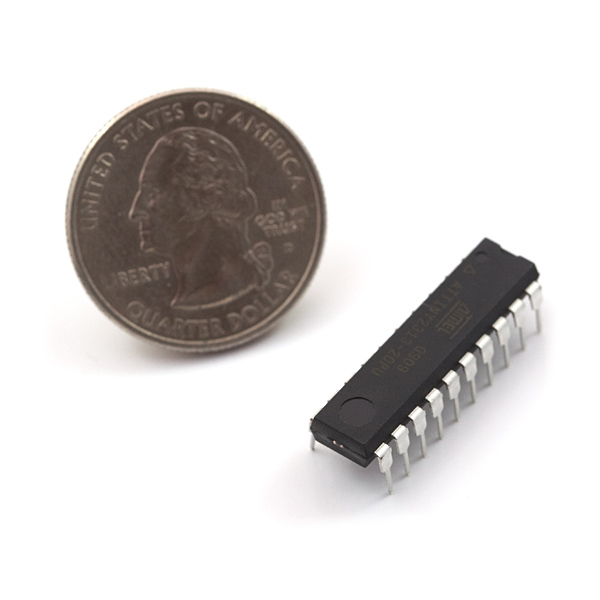 Microcontroller AVR ATTINY 2313 A mit/ohne DIP20 Sockel/Socket Mikrocontroller 