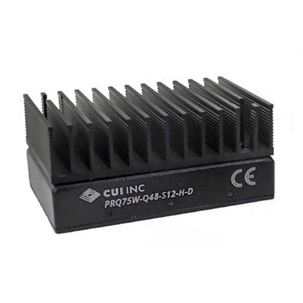 Isolated DC/DC Converter - 12Vdc, 6.25A, Single Regulated Output, DIP, w/ Heat Sink