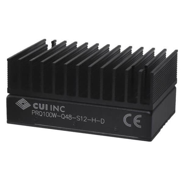 Isolated DC/DC Converter - 100W, 9-36Vdc input, 48Vdc, 2.1A, Single Regulated Output, DIP, w/ Heat Sink