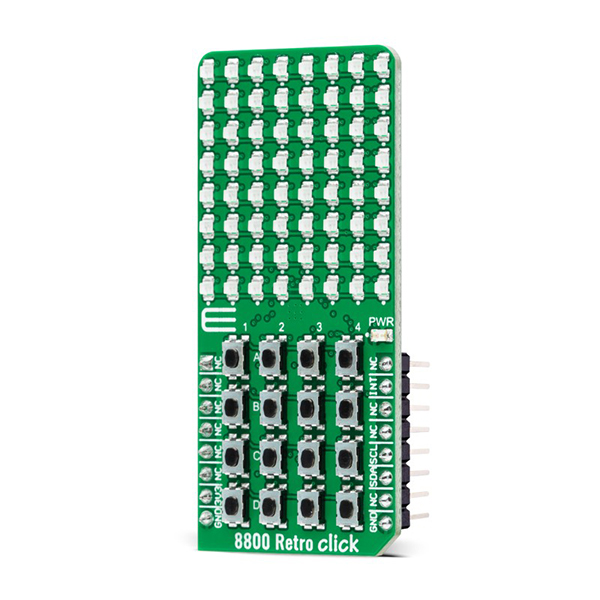 MikroElektronika 8x8 Green click click BOARD mikroBUS 