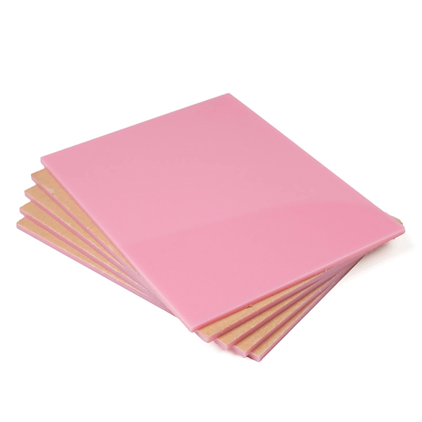 Acrylic Sheet, 3mm (Qty 5) - Pink