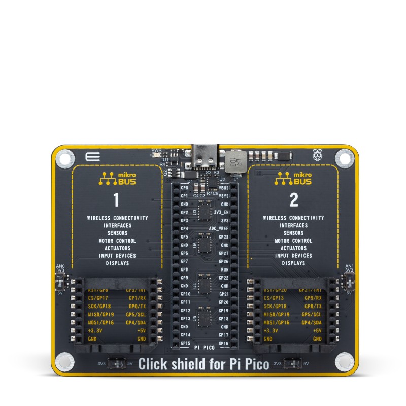 MIKROE Click Shield for Pi Pico