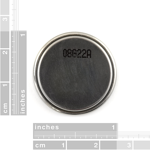 Coin Cell Battery Rechargeable - 24.5mm