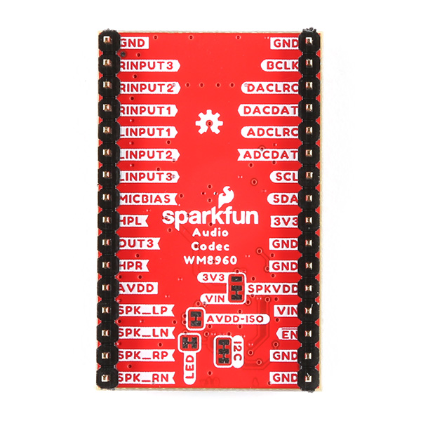 SparkFun Audio Codec Breakout - WM8960 with Headers (Qwiic)