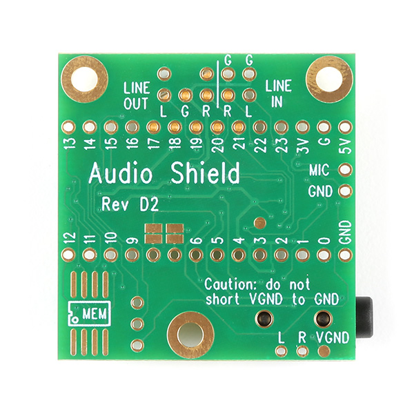 Teensy 4 Audio Shield (Rev D2)