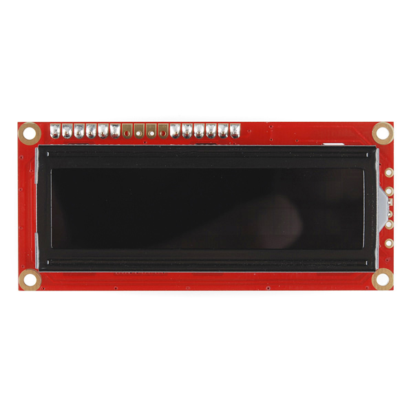 SparkFun Serial Enabled 16x2 LCD - White on Black 3.3V