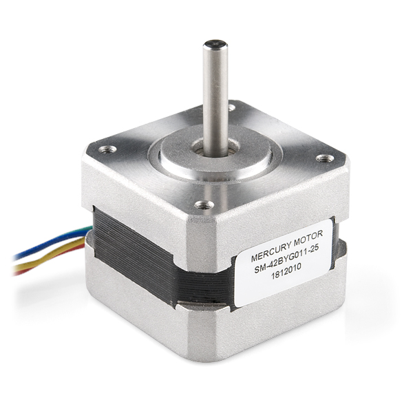 Small Reduction Stepper Motor - 12VDC 32-Step 1/16 Gearing : ID