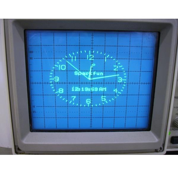 SparkFun O-Clock - AVR Oscilloscope Clock 