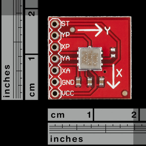Dual Axis Accelerometer Breakout Board - ADXL203CE +/-1.7g