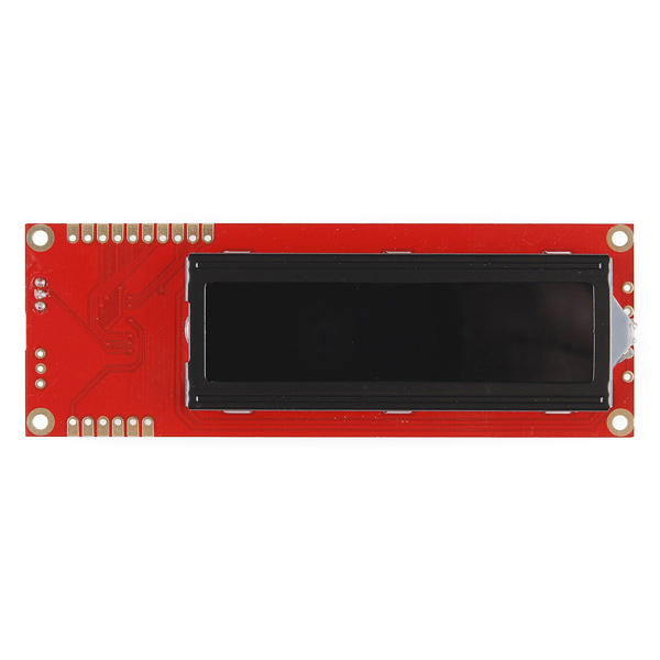 Serial Enabled 16x2 LCD - Red on Black 5V