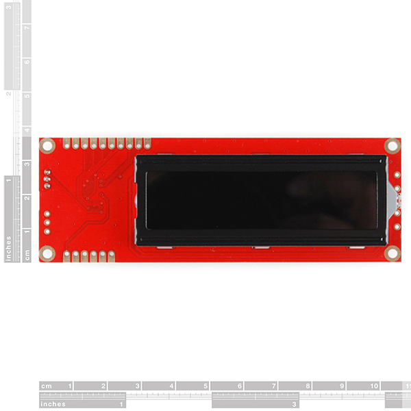 Serial Enabled 16x2 LCD - White on Black 5V