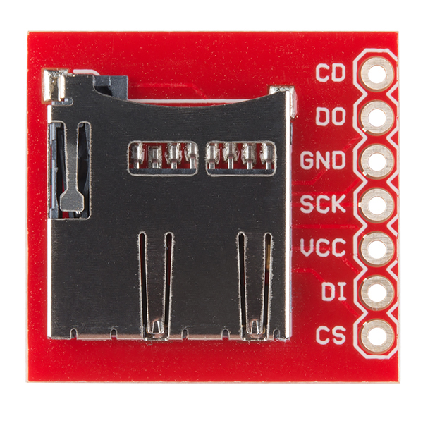 Breakout Board for microSD Transflash SPI interface 